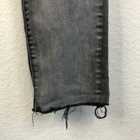 Karen Mullen Gray Gradient Ombré Raw Hem Fray Jean - Picture 2 of 9